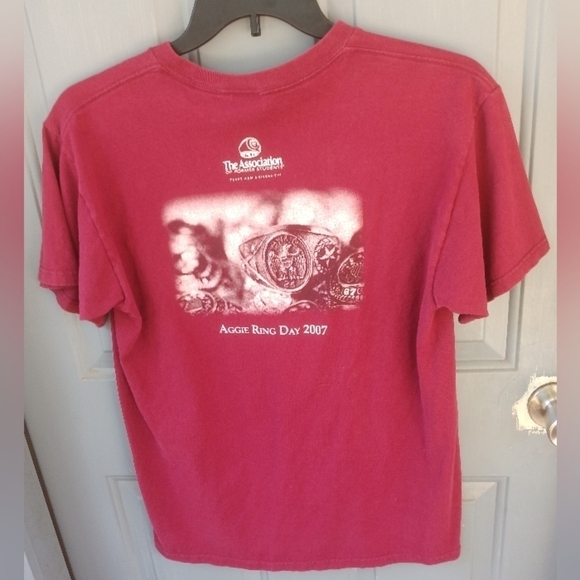 Men's Texas A&M Aggies Maroon T Shirt Size Large Unisex Ring Day 2007 - Picture 3 of 3